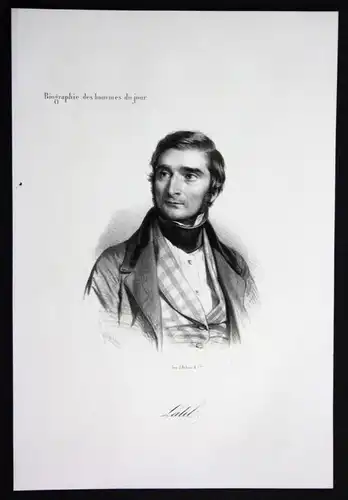 Auguste Georges Latil Frankreich France lithograph Lithographie Portrait