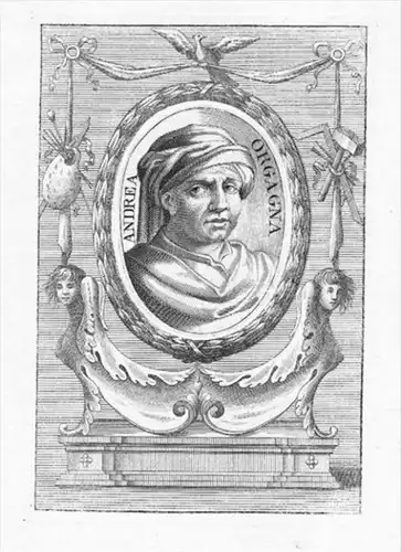 Andrea Orcagna painter Kupferstich Portrait engraving