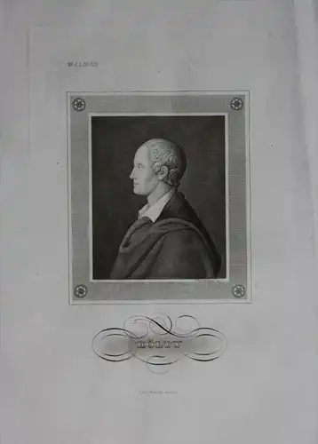 Ludwig Christoph Heinrich Hölty Dichter engraving  Portrait