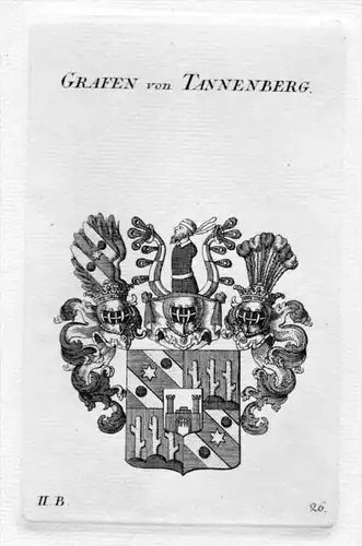 von Tannenberg Wappen Adel coat of arms heraldry Heraldik Kupferstich