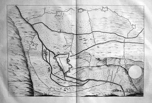 Corbie Bataille de 1636 Kupferstich gravure engraving