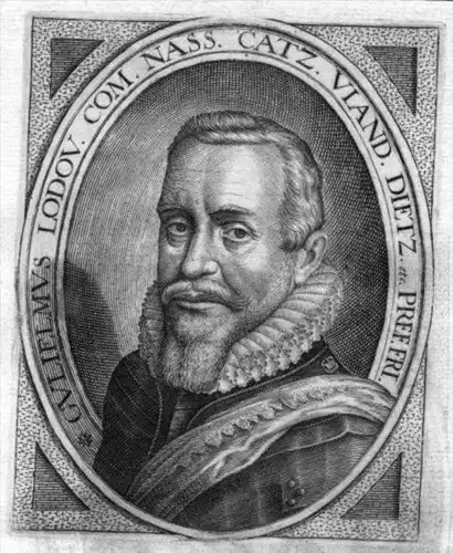 Wilhelm Ludwig v. Nassau Kupferstich Portrait engraving gravure