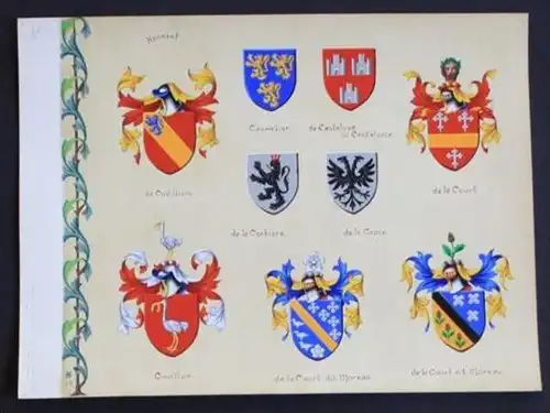 Cuvilliers Corbiere Croix Court Cauwelier Blason Wappen Heraldik