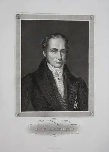 Ernst Wilhelm Arnoldt Kaufmann Politiker engraving  Portrait