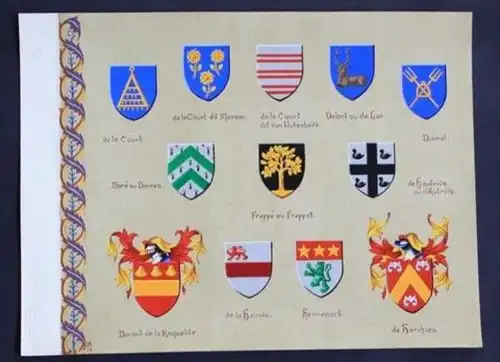 Court Dismal Delort Harchies Hauwe Durant Dore Blason Wappen heraldry heraldique