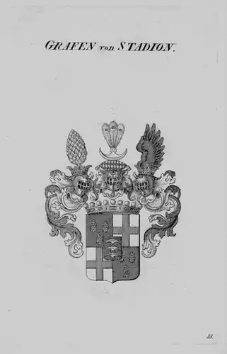 Stadion Wappen Adel coat of arms heraldry Heraldik crest Kupferstich