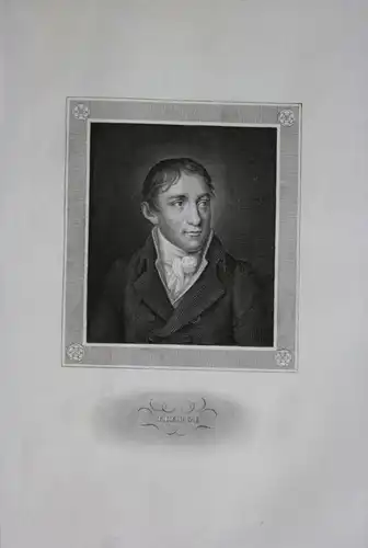 Christoph August Tiedge Dichter Deutschland engraving  Portrait