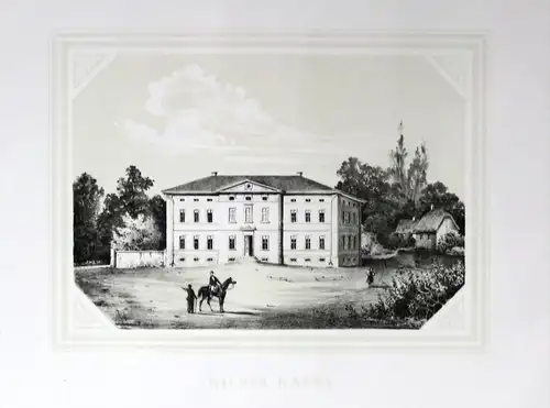 Niederkaina Bautzen Oberlausitz Poenicke Lithographie Litho