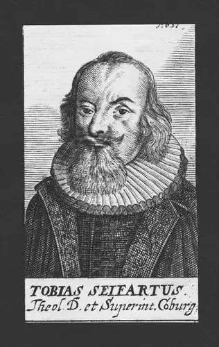 Tobias Seifart Theologe Jena Altenburg Coburg Kupferstich Portrait