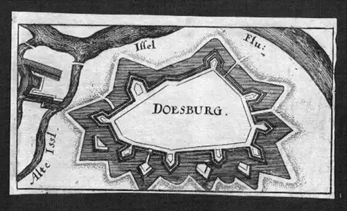 Doesburg Gelderland Holland  gravure