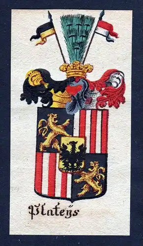 Plateis Plateys Böhmen Wappen coat of arms Manuskript
