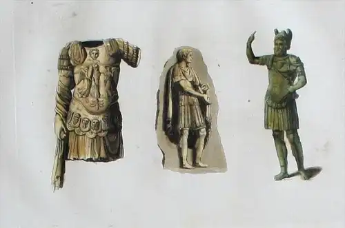 Römer Antike Herrscher Tribun Centurio Aquatinta aquatint