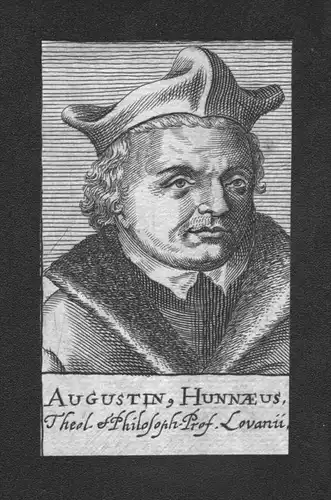 Augustin Hunnaeus Theologe Professor Holland Kupferstich Portrait
