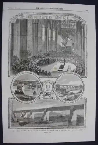 The funeral of the late Mr Robert Stephenson on Friday week in the Nave of Westminster Abbey - London Beerdigu
