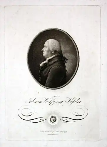 Johann Wolfgang Kessler Portrait Radierung