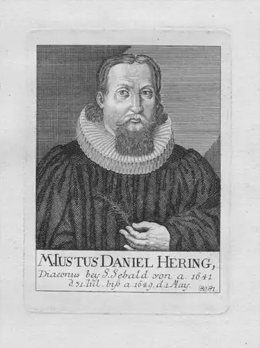 Justus Daniel Hering Diakon St. Sebald Sebalduskirche Nürnberg Portrait