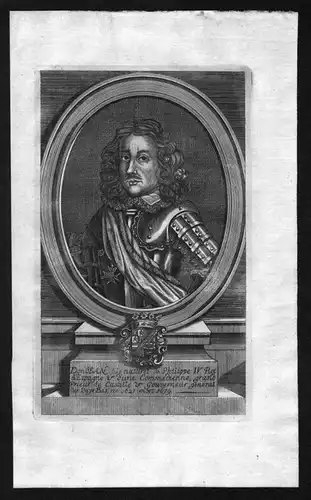 Johann Joseph von Habsburg Heerführer Spanien Kupferstich Portrait