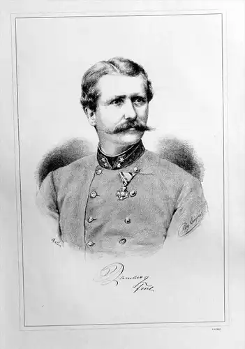 Hermann Friedrich Freiherr von Ramberg Portrait Lithographie Litho