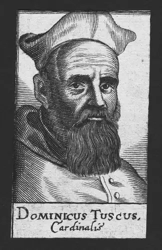 Dominicus Tuscus Kardinal Jurist Italien Italy Kupferstich Portrait