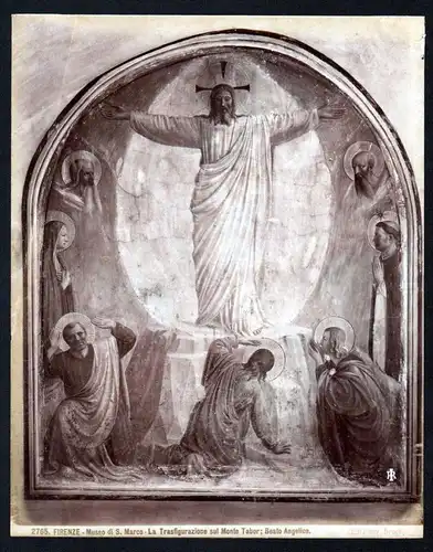 Firenze Museo di S Marco - La Transfigurazione di Gesu Jesus Beato Angelico Firenze albumen Foto photo vintage