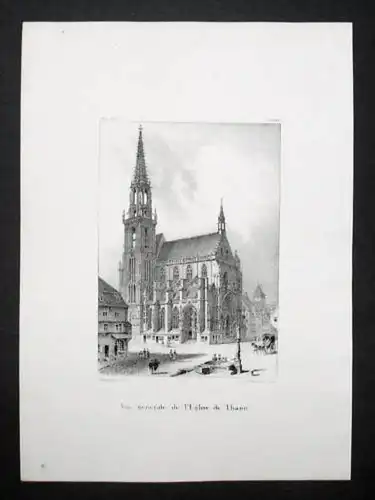 Vue générale de l'Eglise de Thann. -  Thann Elsass Alsace
