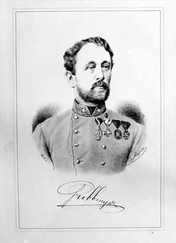 Wilhelm Ritter von Grobben Original Lithographie Portrait Litho