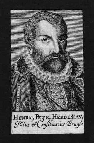 Herdesian Herdesianus Jurist lawyer Braunschweig Kupferstich Portrait