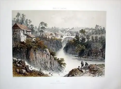 - Alby-sur-Chéran Savoie Rhône-Alpes Lithographie couleur lithograph