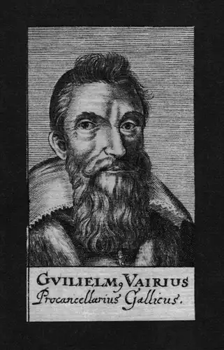 Guilelmus Wilhelm Vairius Jurist lawyer engraving Kupferstich Portrait