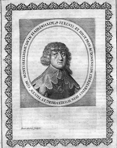 Eberhard III. Herzog v. Württemberg (1614-1674) Portrait     gravure