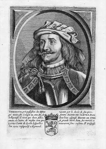 Dietrich VII Dirk Holland Kupferstich Portrait gravure engraving