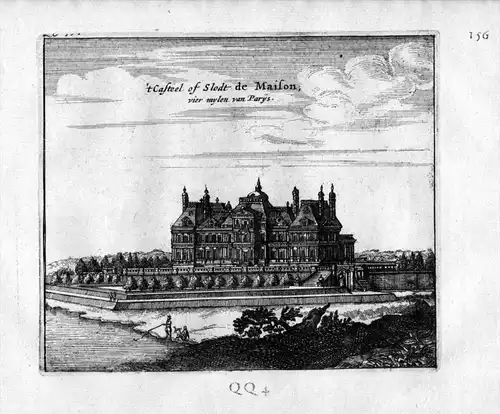 Chateau de Maisons Paris Frankreich France gravure estampe Kupferstich