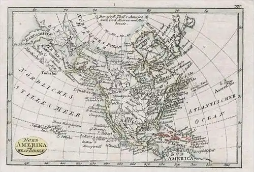 North America California Canada Map Schindelmayer
