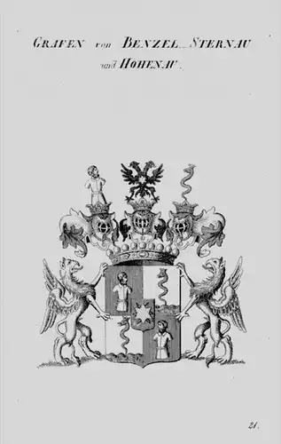 Benzel-Sternau und Hohenau Wappen Adel coat of arms heraldry Heraldik