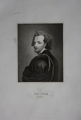 Sir Anthonis van Dyck Antoon van Dyck Maler engraving  Portrait