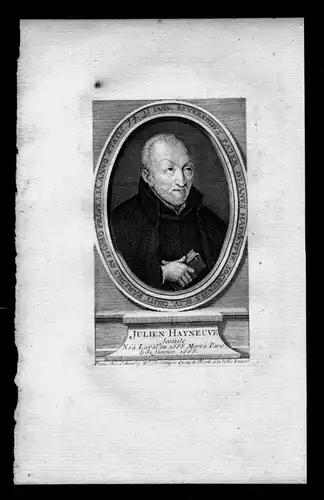 Julien Hayneuve - Julien Hayneuve (1588 - 1663) Haineuve Jesuiten Jesuit Priester Frankreich France Kupfersti
