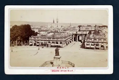 Place Stanislas Nancy Frankreich original Foto photo CDV