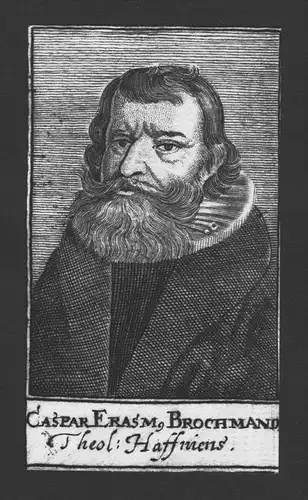 Jesper Rasmussen Brochmand Theologe Leiden Kopenhagen Kupferstich Portrait