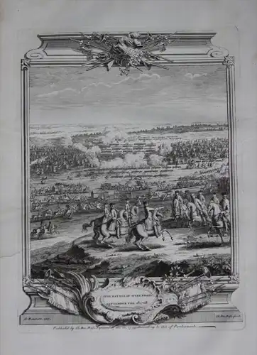 Battle of Wijnendale Flanders Vlaanderen gravure