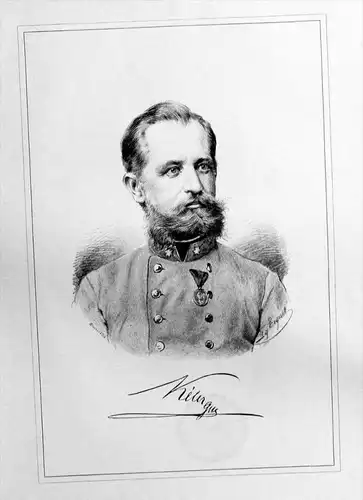 Sigmund von Keler Original Lithographie Portrait Litho