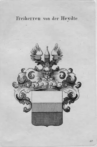 Heydte Wappen Adel coat of arms heraldry Heraldik crest Kupferstich