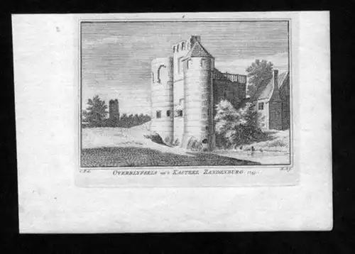 Kasteel Zandenburg Veere Zeeland Kupferstich Holland gravure engraving