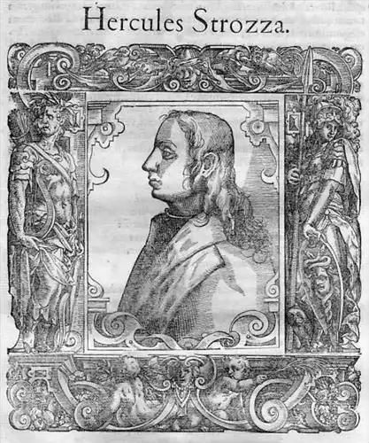 Ercole Strozzi poet Dichter Italia Portrait