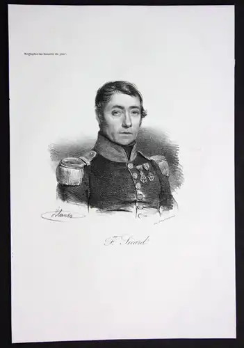 Francois Sicard Frankreich France lithography Lithographie Portrait