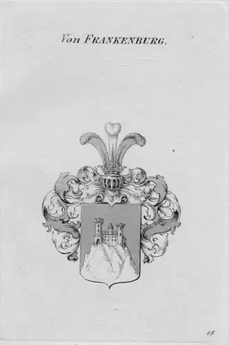 Frankenburg Wappen Adel coat of arms heraldry Heraldik crest Kupferstich
