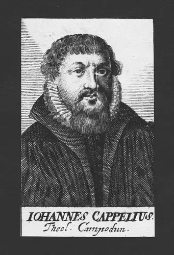 Johannes Cappelius Theologe Rektor Pfarrer Amberg Kupferstich Portrait