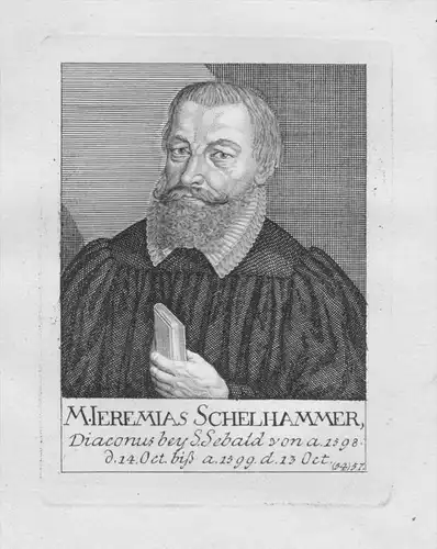Jeremias Schelhammer Diakon St. Sebald Sebalduskirche Nürnberg Portrait
