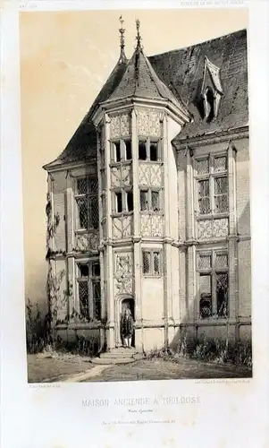 Toulouse Haute-Garonne Original Lithographie litho lithograph