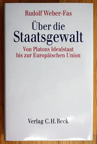 Rudolf Weber Fas Über Staatsgewalt Platons Idealstaat Europäischen Union