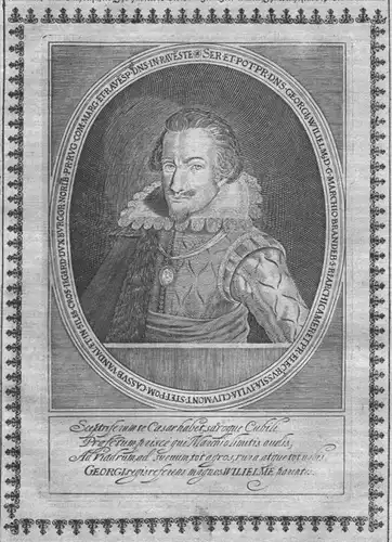 Georg Wilhelm Kurfürst Brandenburg Markgraf Portrait